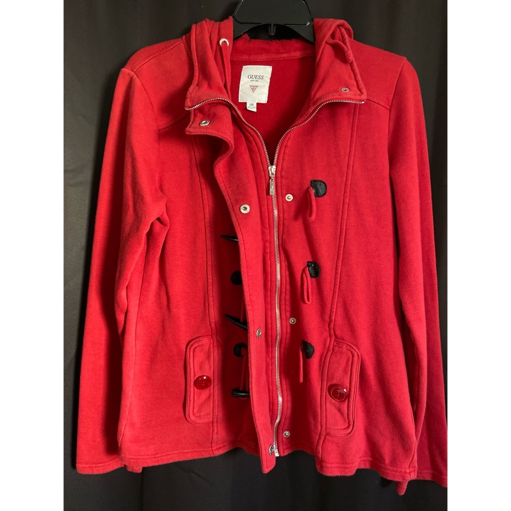 Guess- Red Zip-up Jacket